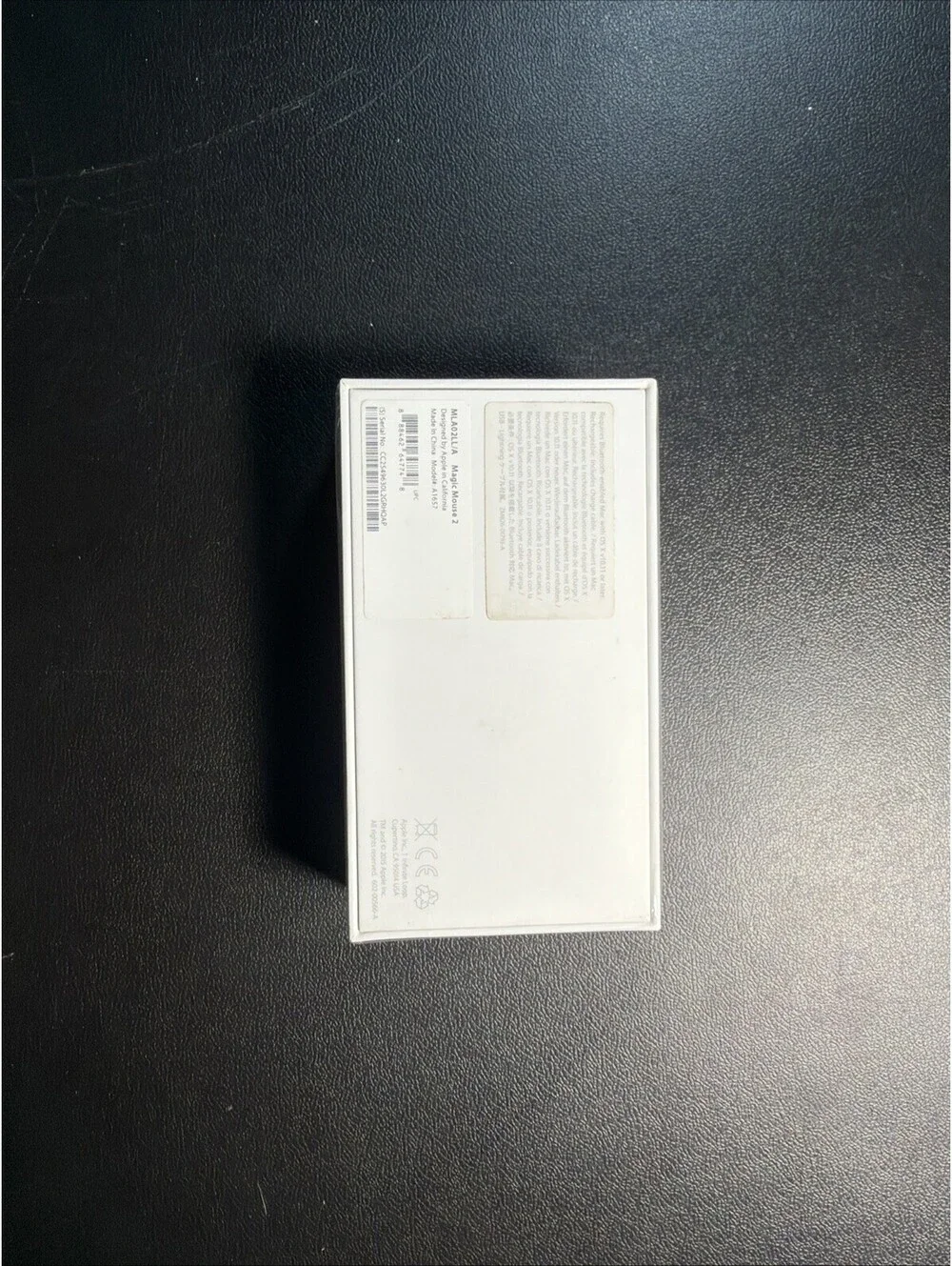 Apple Magic Mouse 2 A1657 White/Silver Open Box w/ Original Box & Cable